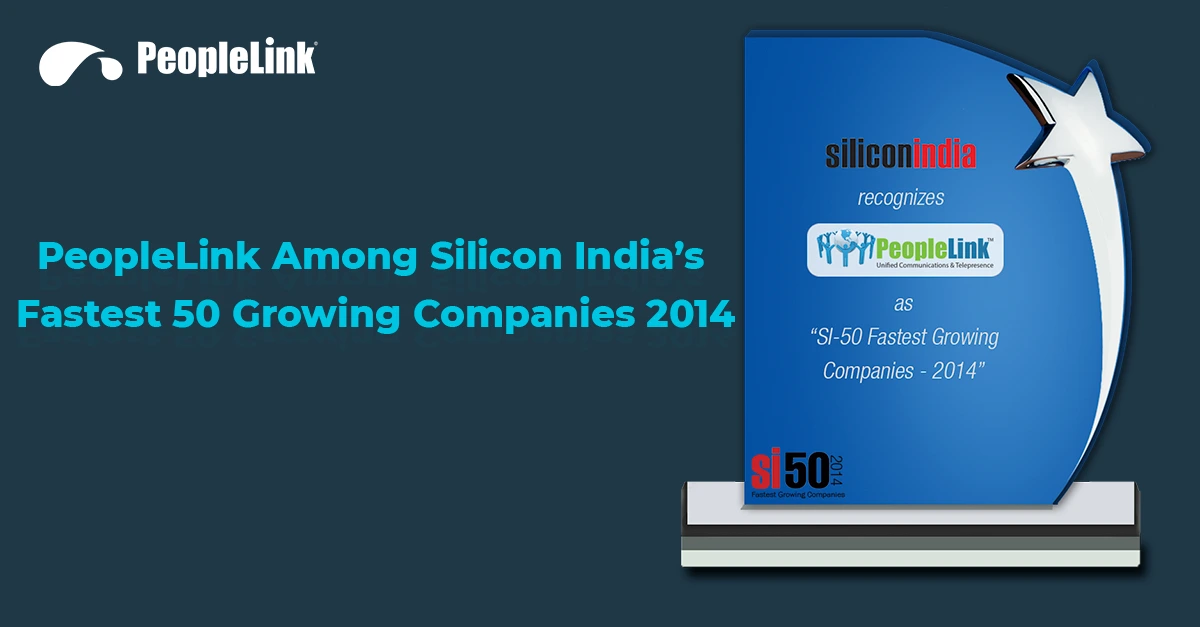 PeopleLink Among Silicon India’s Fastest 50 Growing Companies 2014