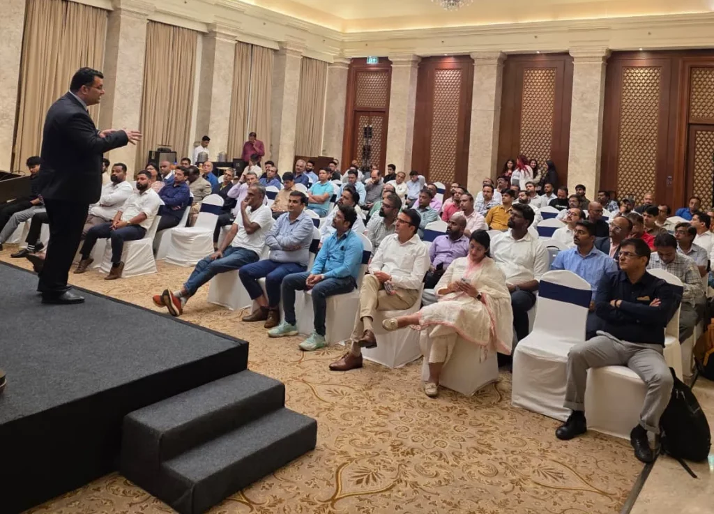 Amit Chowdry addressing the audience
